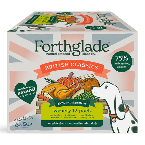British Classics Chicken, Lamb & Turkey Dog Food Variety Pack
