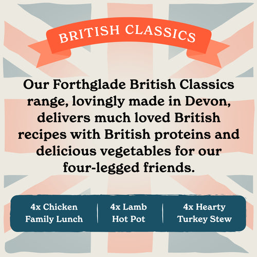 British Classics Chicken, Lamb & Turkey Dog Food Variety Pack