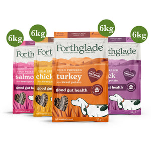 Cold Pressed Dry Dog Food Variety Bundle (4 x 6kg)