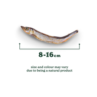Natural Cuts Air Dried Capelin Treats - Fishy Dog Treats