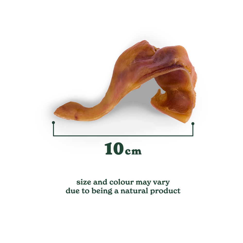 Natural Cuts Air Dried Pigs Ear Strips - Meaty Dog Treats