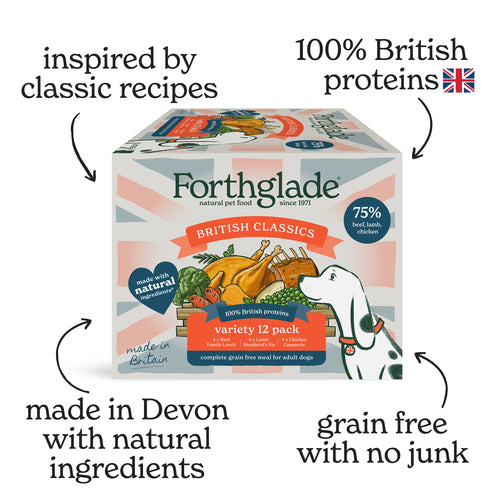 British Classics Chicken, Lamb & Beef Dog Food Variety Pack