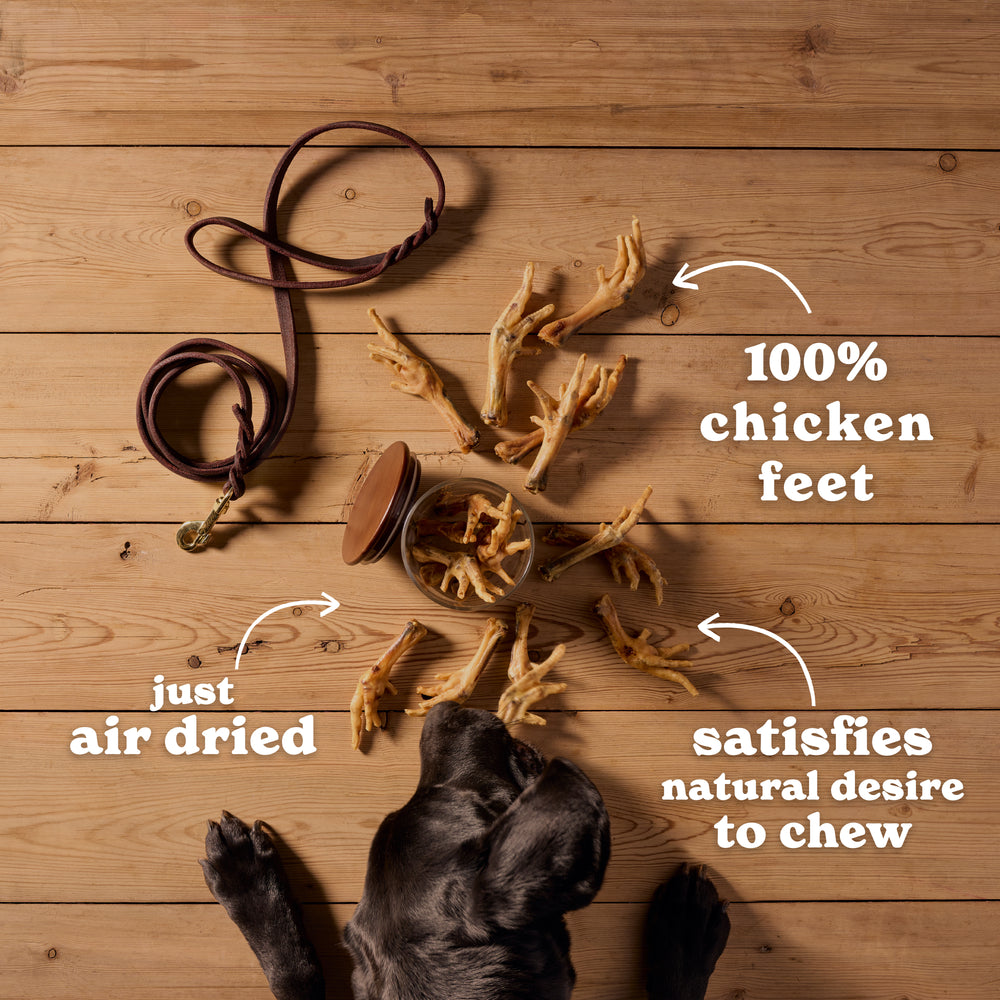 Natural Cuts Air Dried Chicken Feet - Meaty Dog Treats