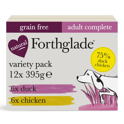 Chicken & Duck Wet Dog Food Variety Pack