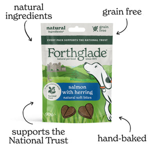 National Trust Salmon & Herring Dog Treats (8x90g)