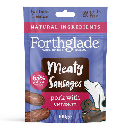 Meaty Sausages Pork & Venison Dog Treats