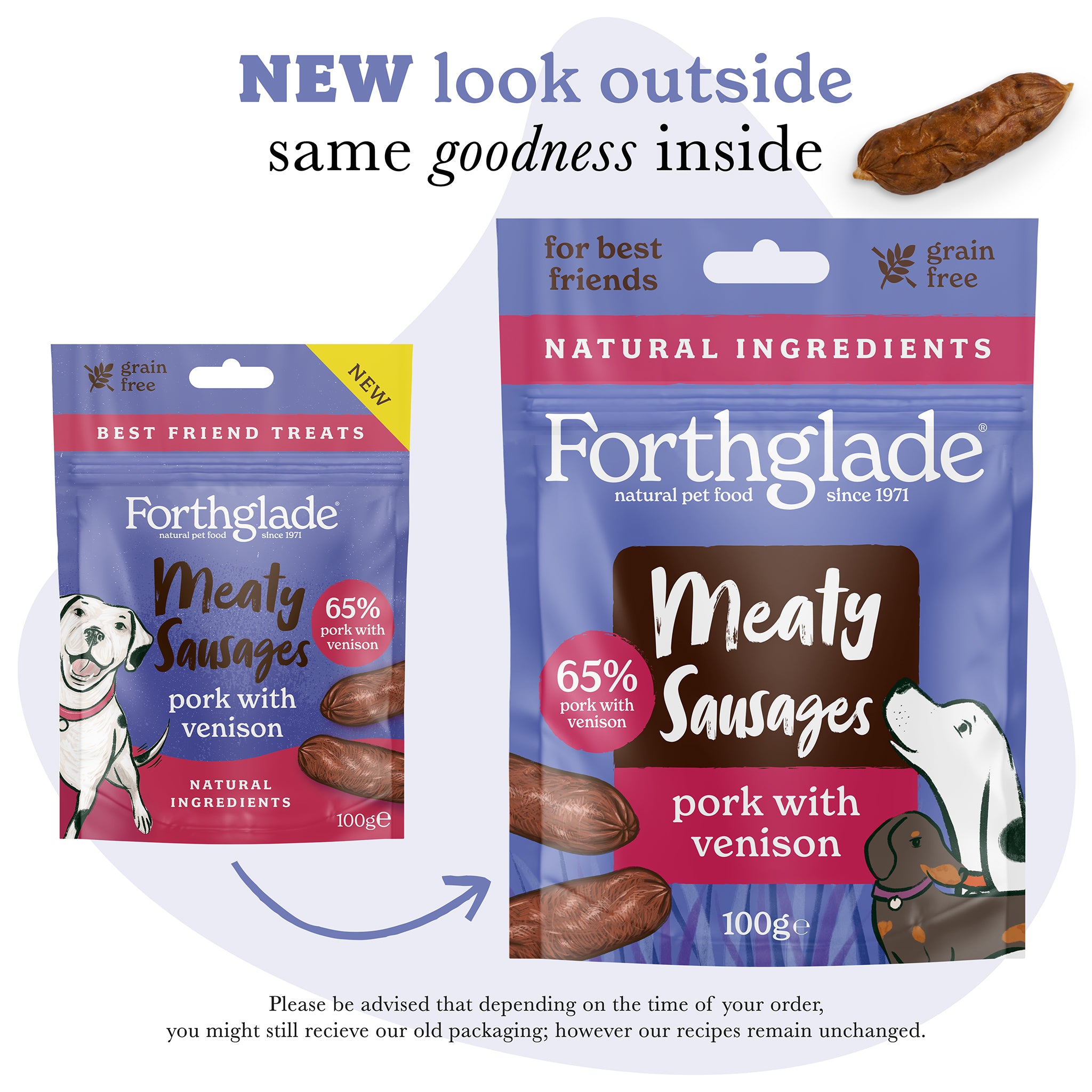 Meaty Sausages Dog Treats Forthglade