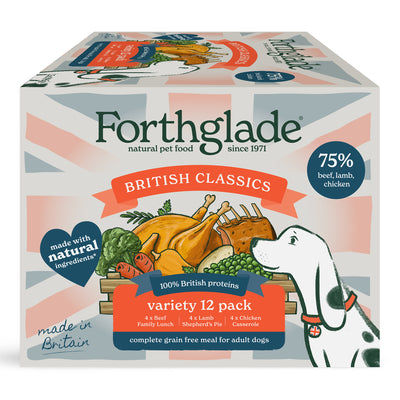 British Classics Chicken, Lamb & Beef Dog Food Variety Pack