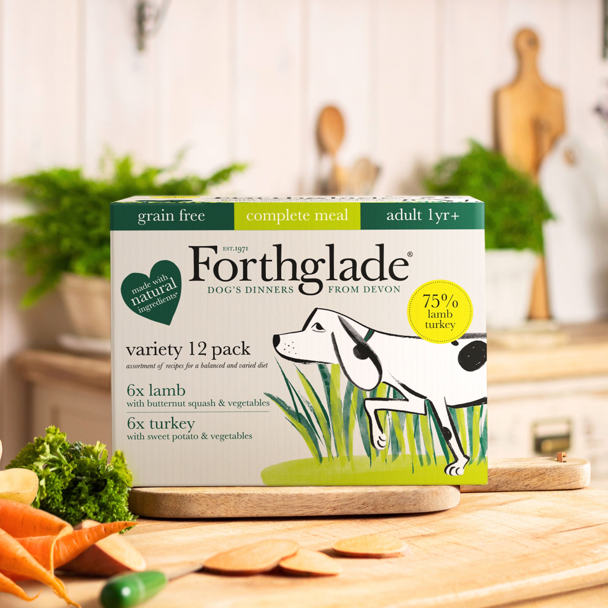Lamb Turkey Wet Food Lamb Dry Food Bundle Forthglade