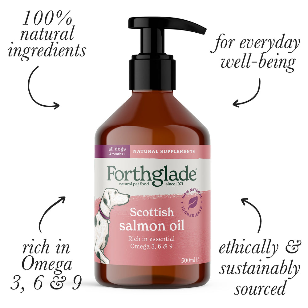 Scottish Salmon Oil for Dogs (1 x 500ml) - Reward