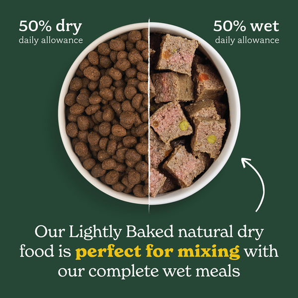 Lightly Baked Natural Dry Dog Food - 2kg