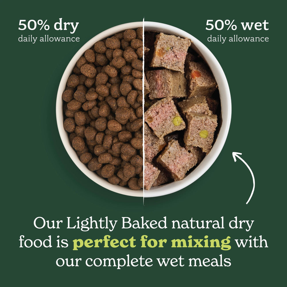 Lightly Baked Natural Dry Dog Food