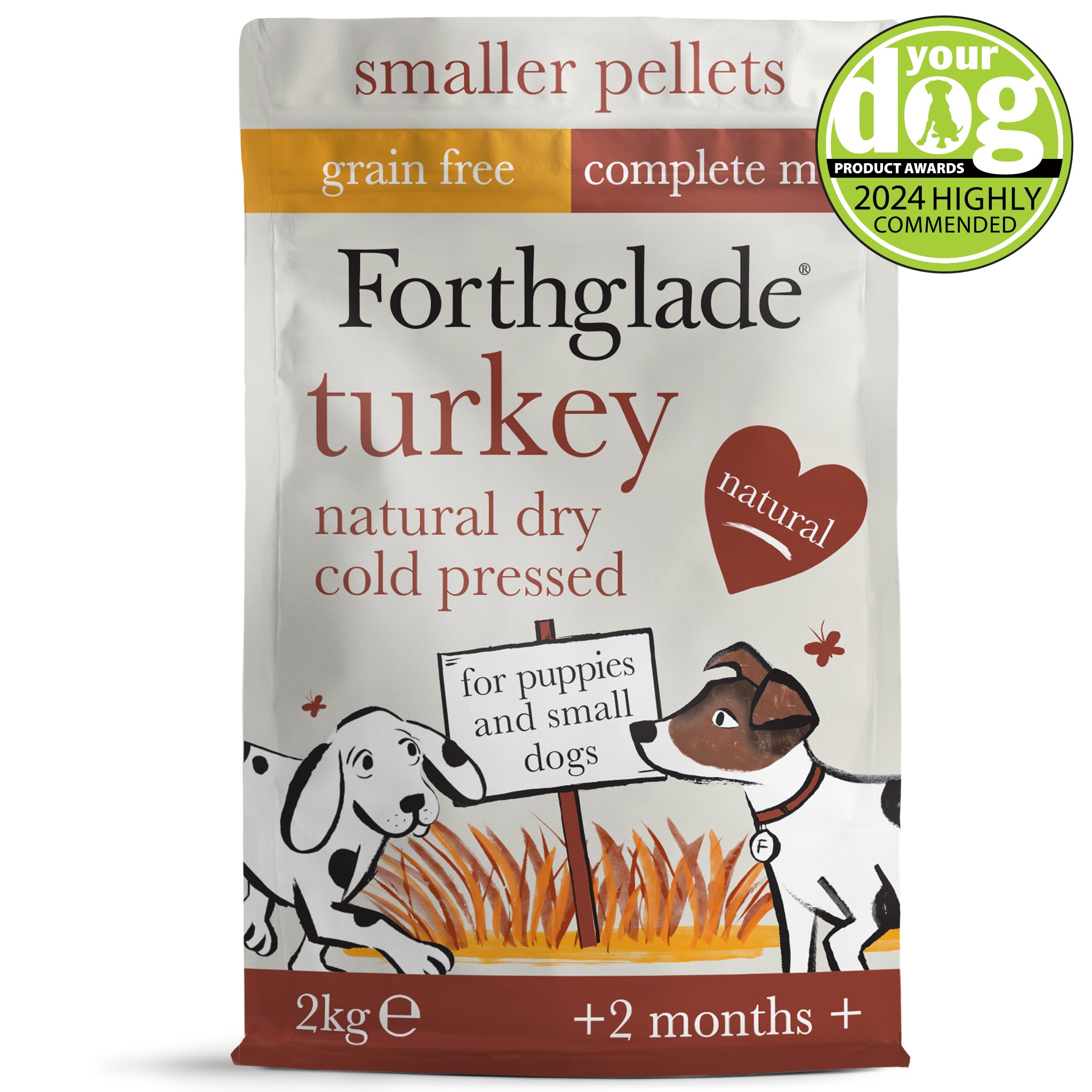 Turkey Grain Free Cold Pressed Natural Dry Dog Food For Small Dogs