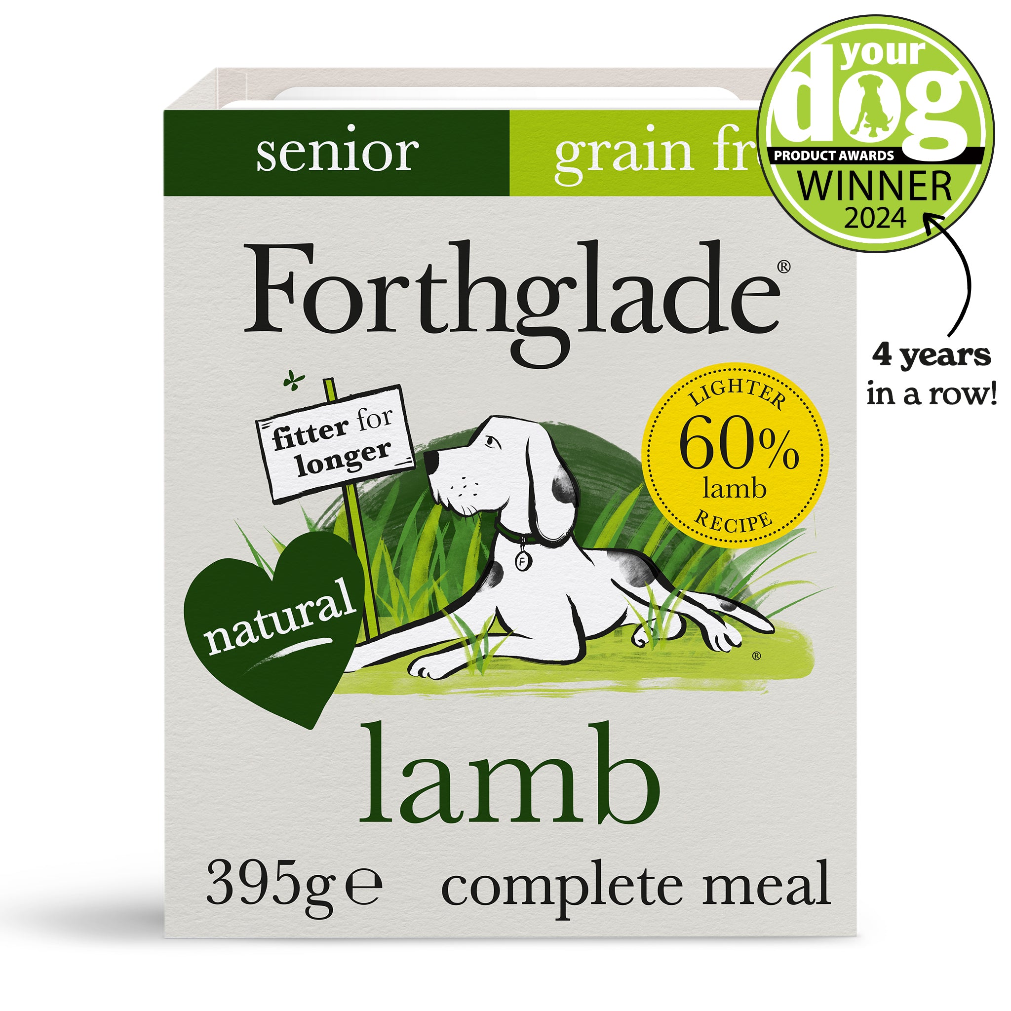 Lamb with Brown Rice Wet Food For Senior Dogs Forthglade