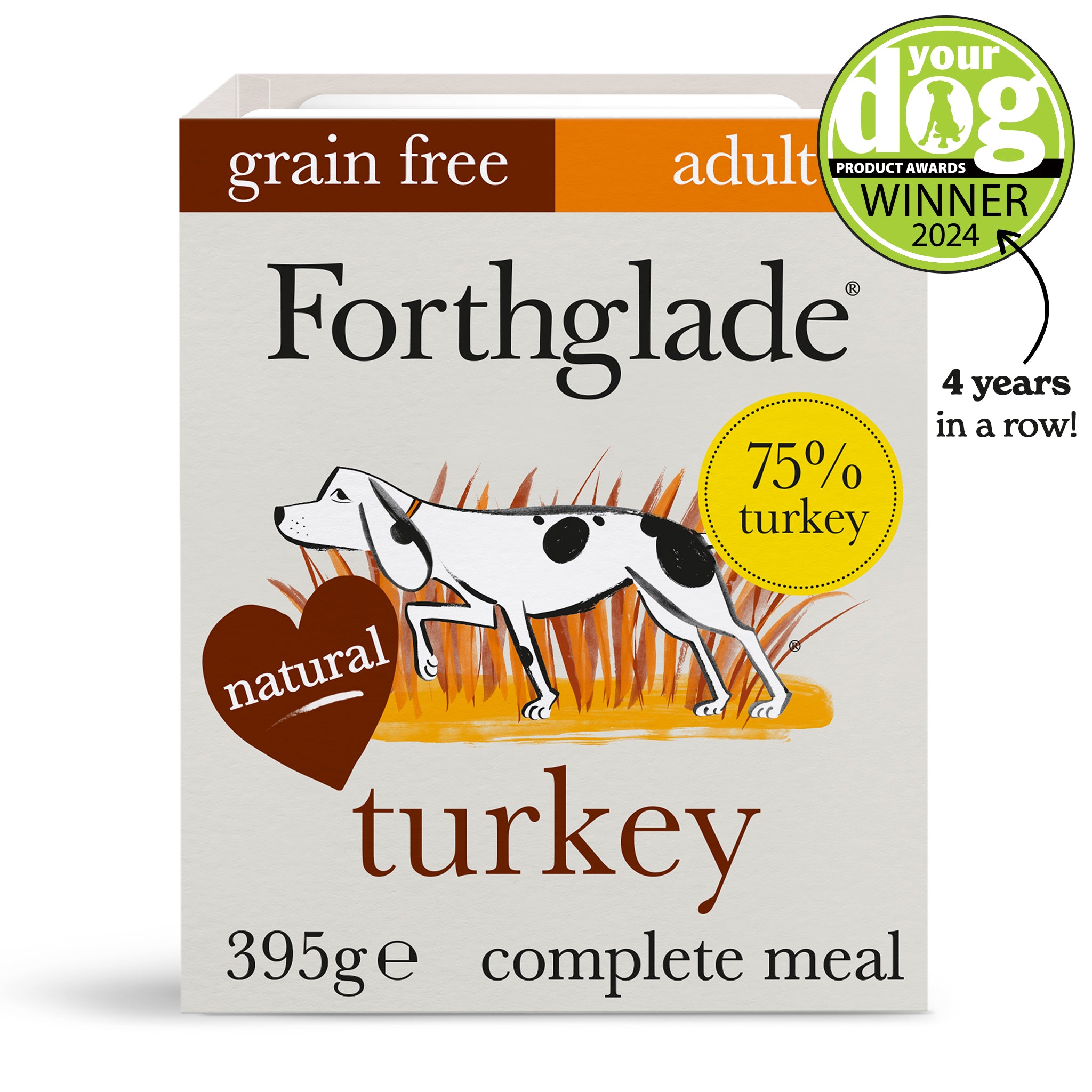 Turkey Sweet Potato Natural Hypoallergenic Wet Dog Food Forthglade