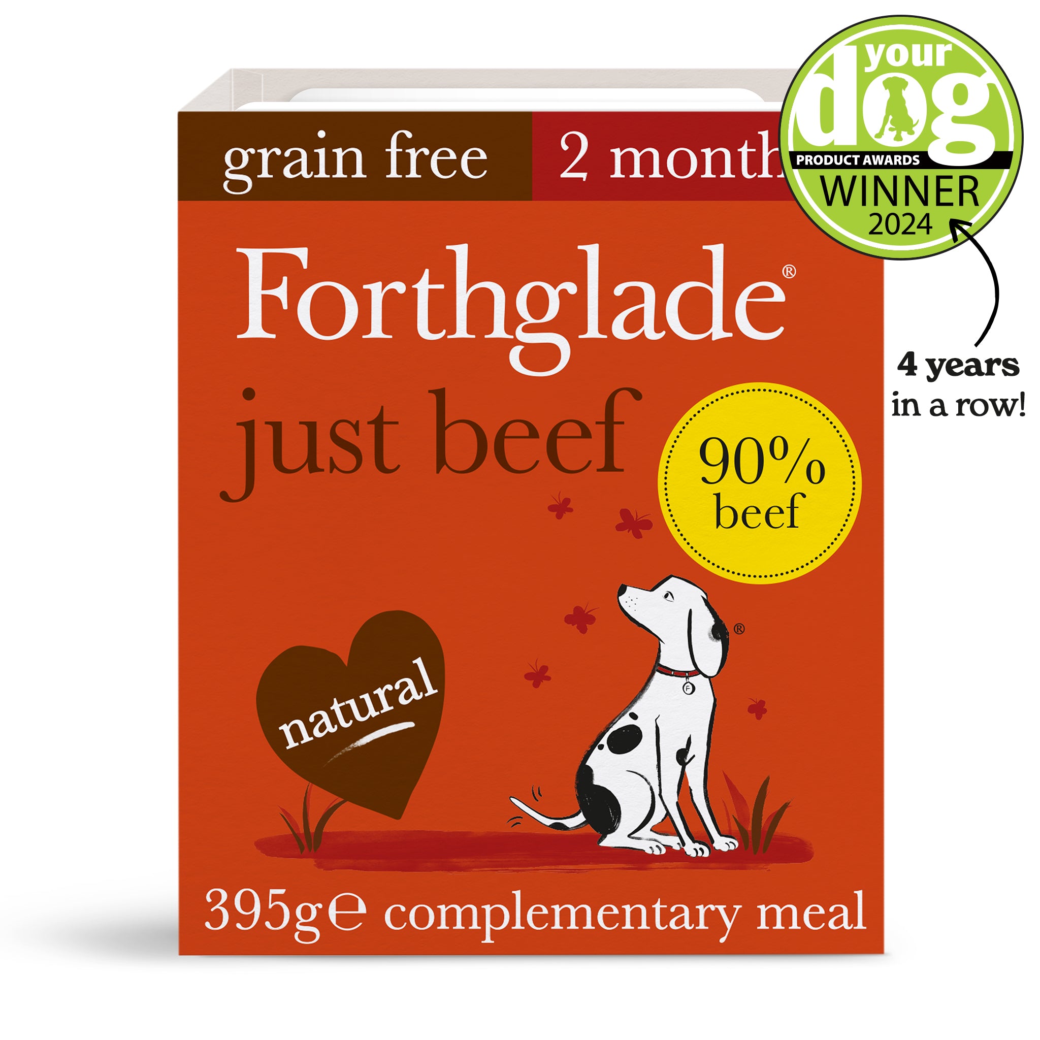 Just Beef Complementary Hypoallergenic Wet Dog Food Forthglade