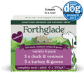 National Trust Turkey & Goose and Duck & Venison Natural Wet Dog Food - Variety Pack (6x395g)