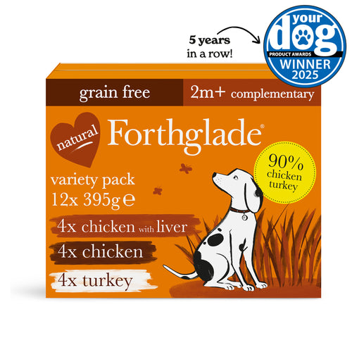 Just Chicken, Liver & Turkey Wet Dog Food Variety Pack