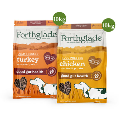 Cold Pressed Chicken & Turkey Dry Dog Food Bundle