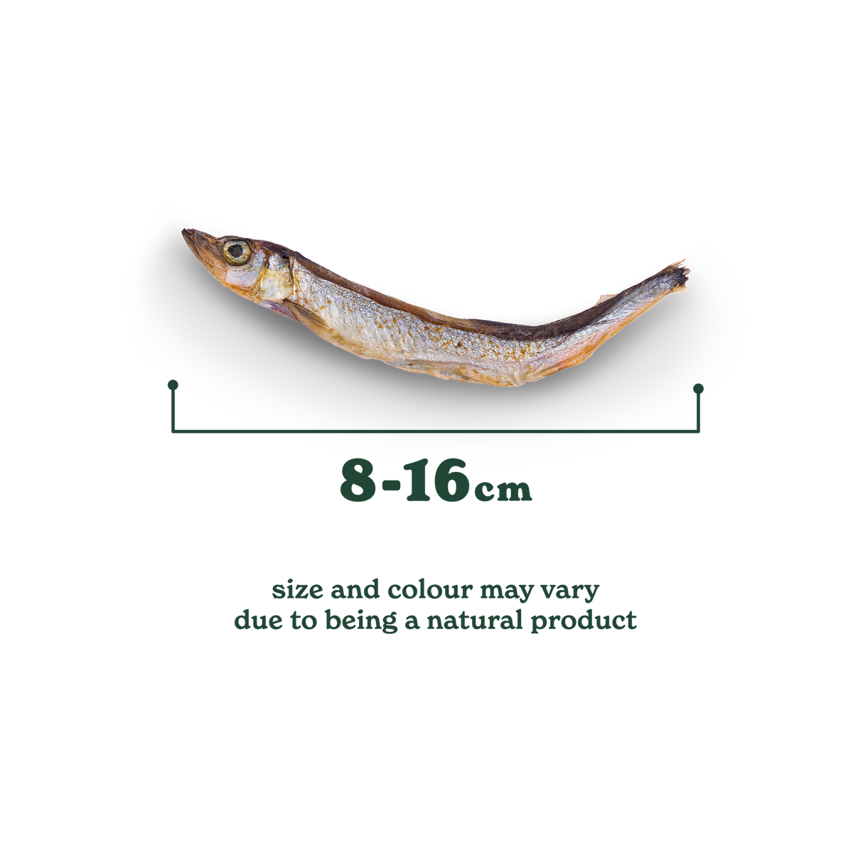 Natural Cuts Air Dried Capelin Treats - Fishy Dog Treats