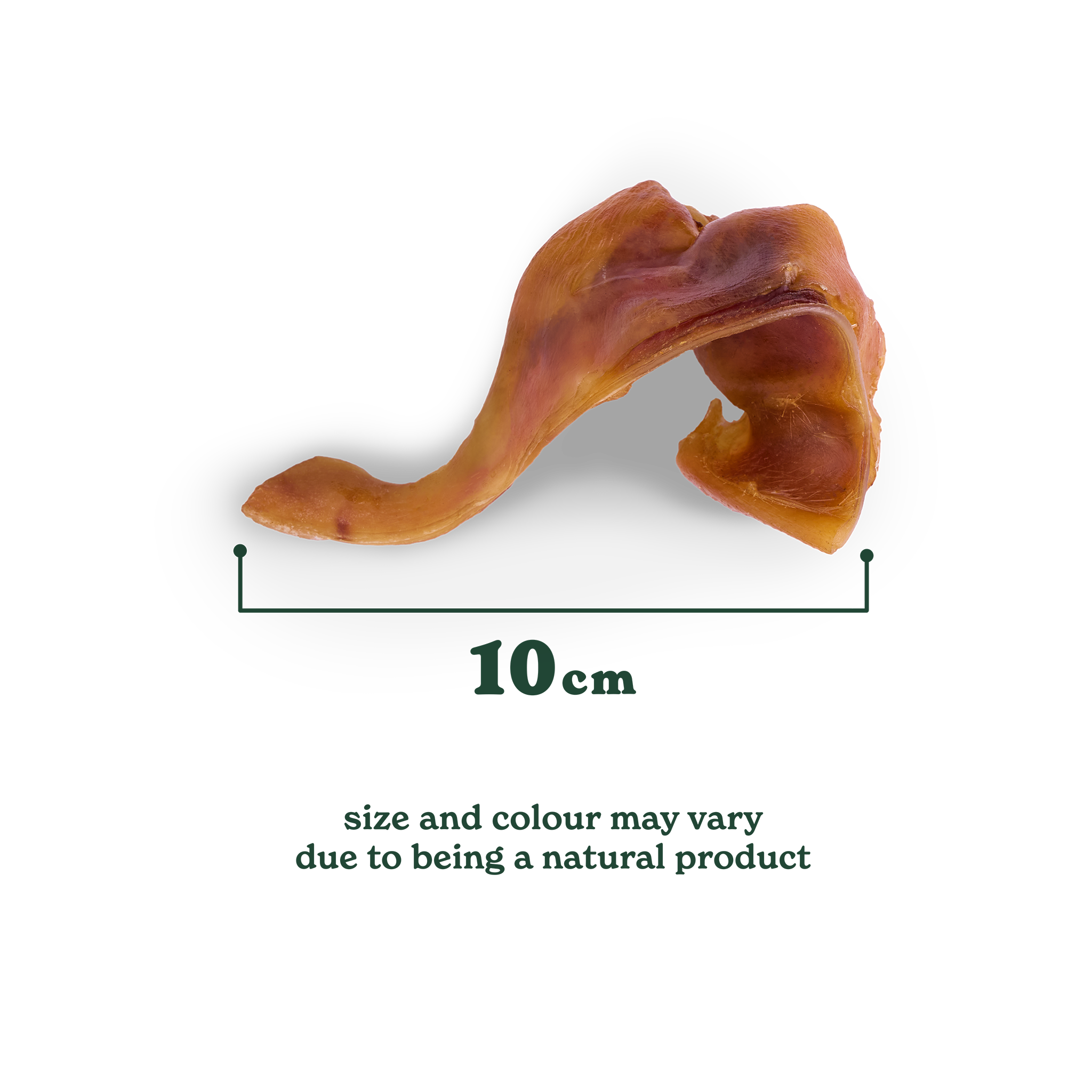 Natural Cuts Air Dried Pigs Ear Strips - Meaty Dog Treats
