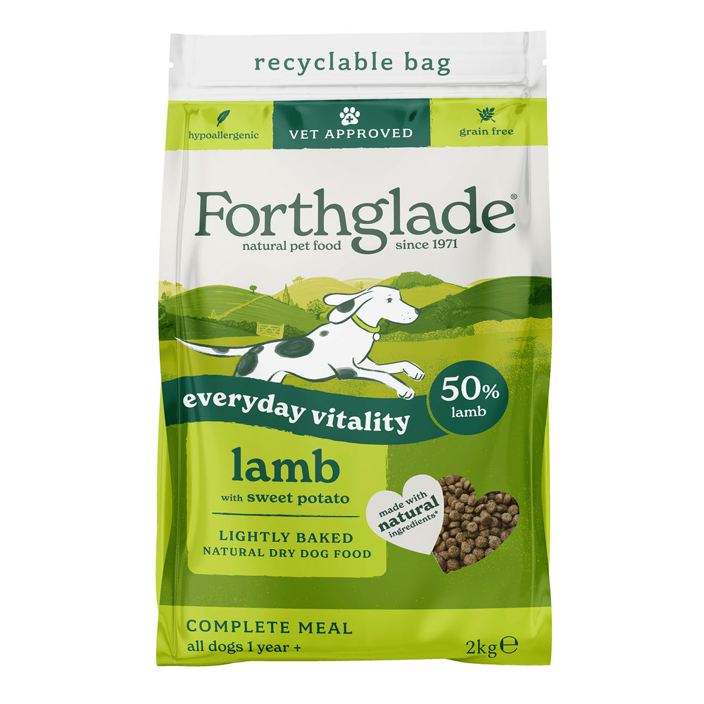 2kg Lightly Baked Lamb Dry Dog Food