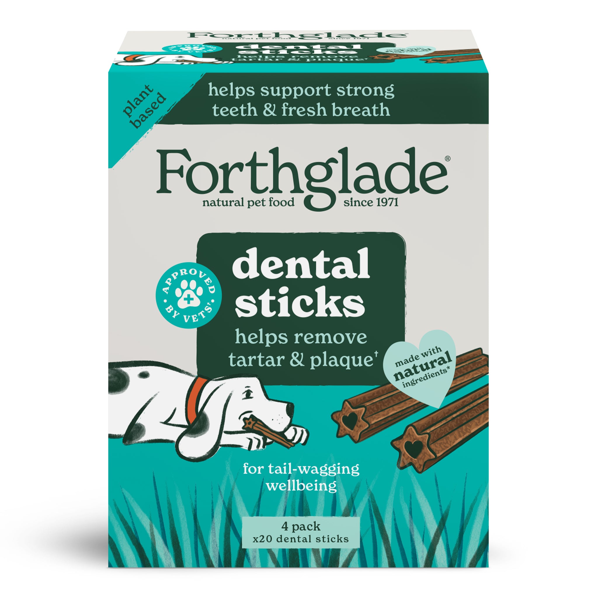 Dental Sticks Plant Based Dog Dental Chews Forthglade