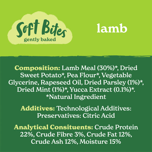 Natural Soft Bite Treats with Lamb (1 x 90g)