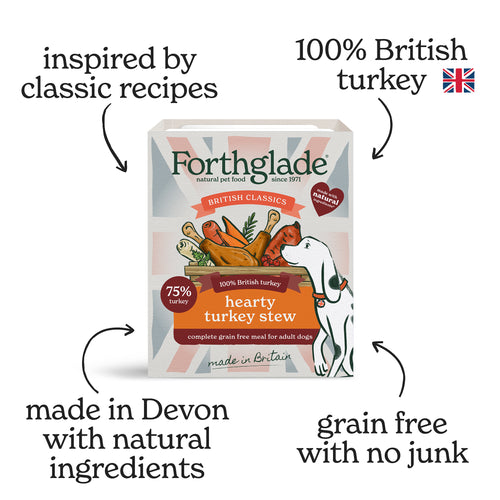 British Classics Turkey Stew Natural Wet Dog Food