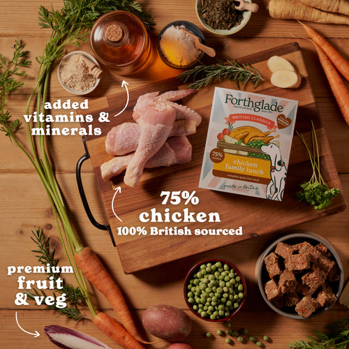 British Classics Chicken Family Lunch Wet Dog Food