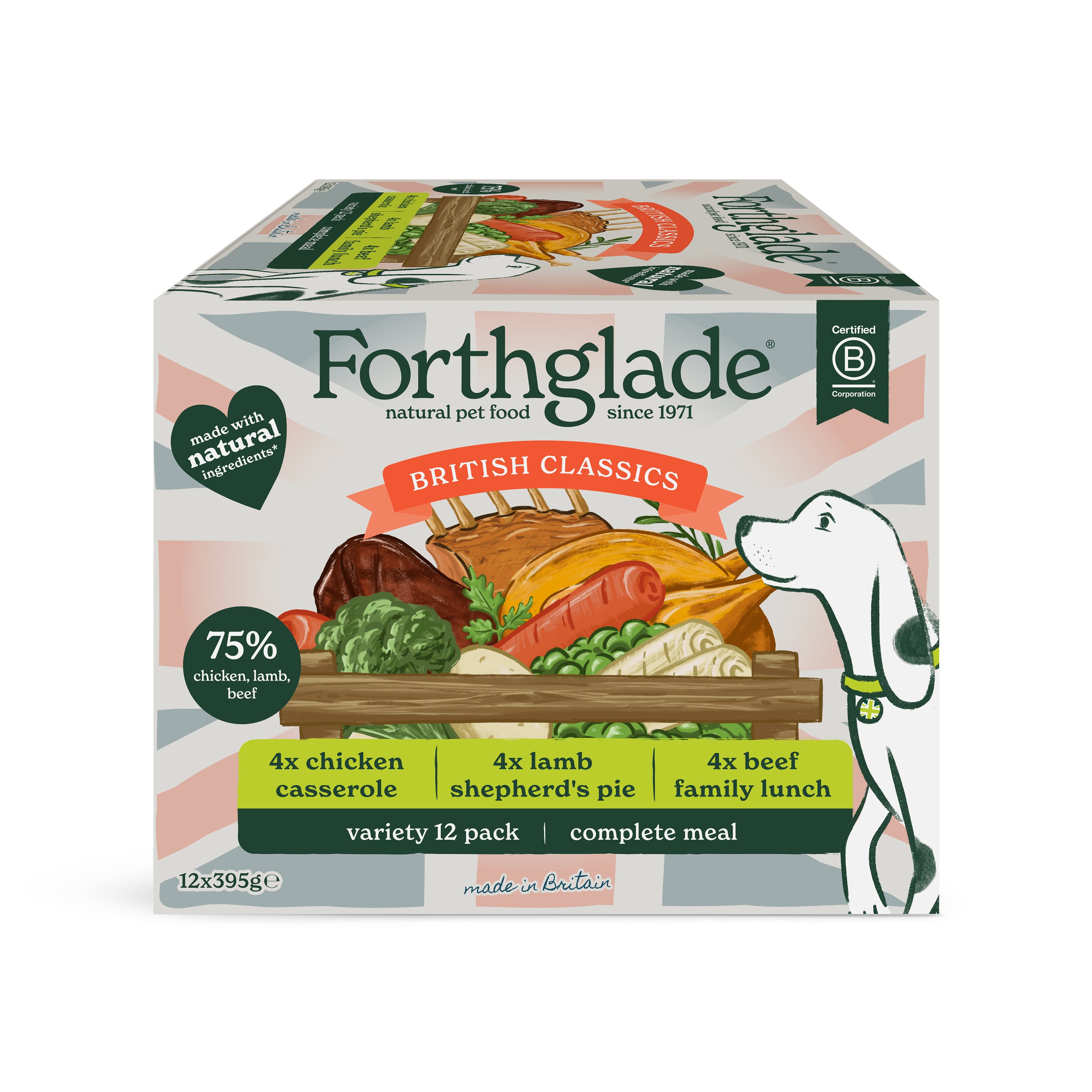 British Classics Chicken, Lamb & Beef Dog Food Variety Pack