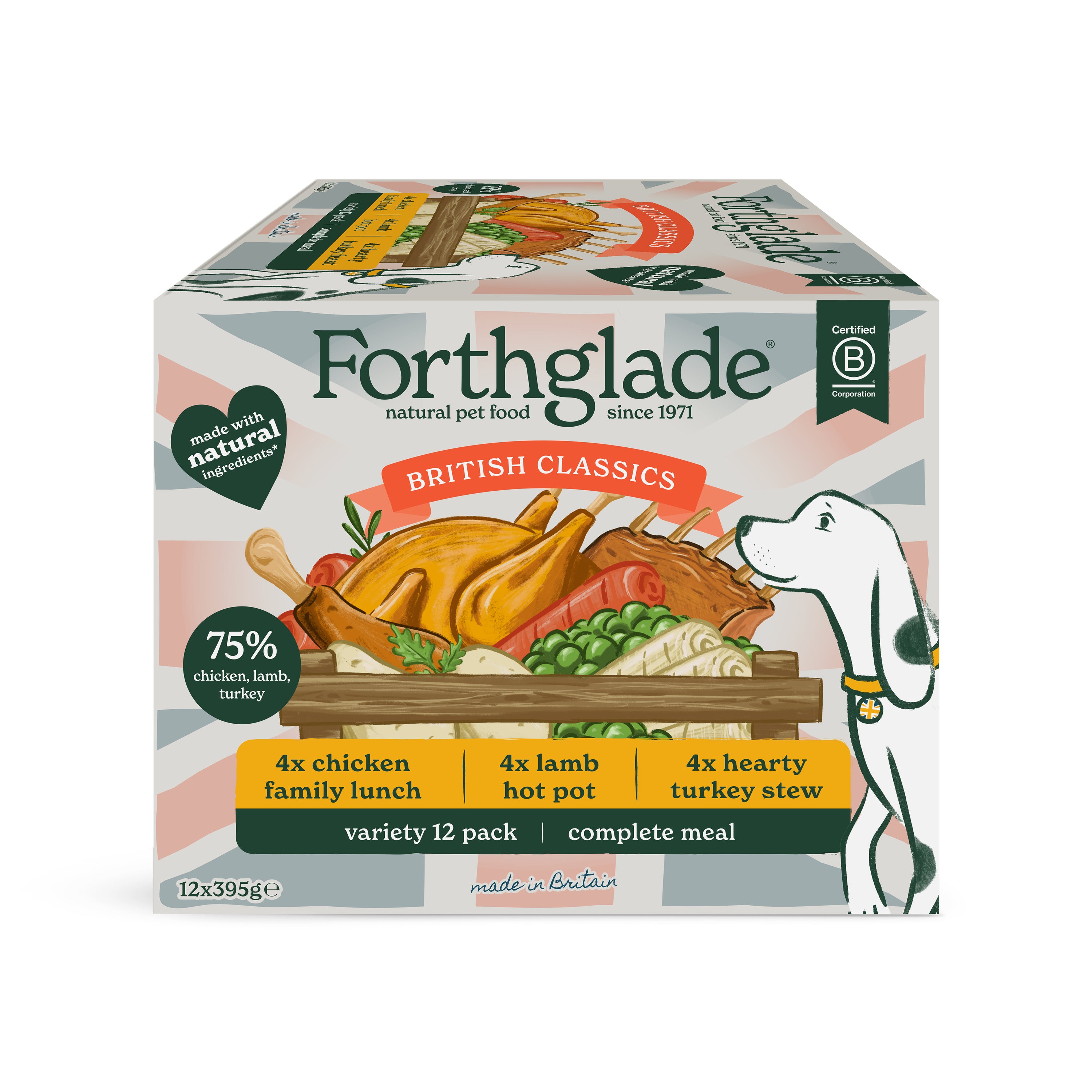 British Classics Chicken, Lamb & Turkey Dog Food Variety Pack
