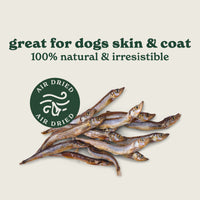 Natural Cuts Air Dried Capelin Treats - Fishy Dog Treats