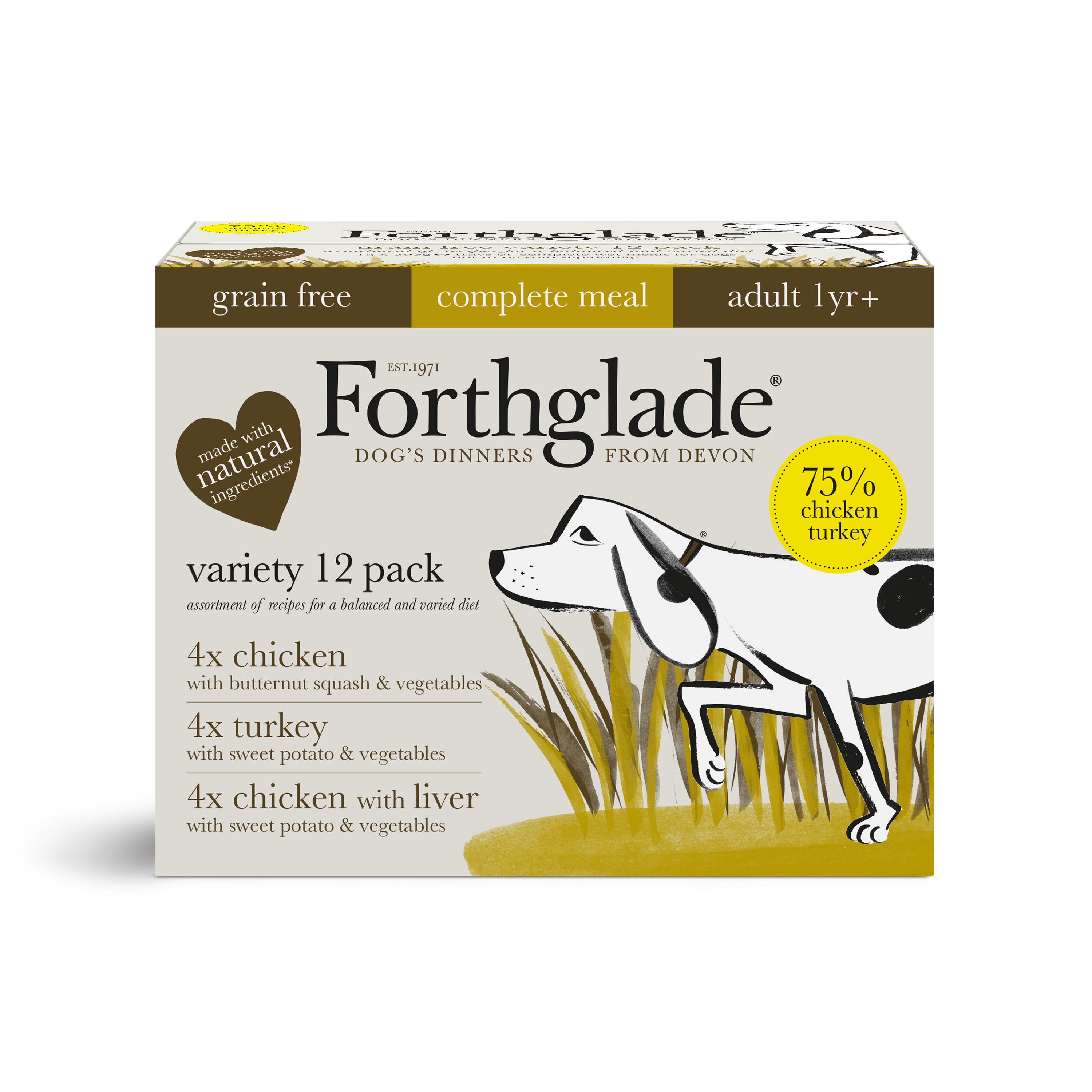 Turkey, Chicken & Liver Wet Dog Food Variety Pack