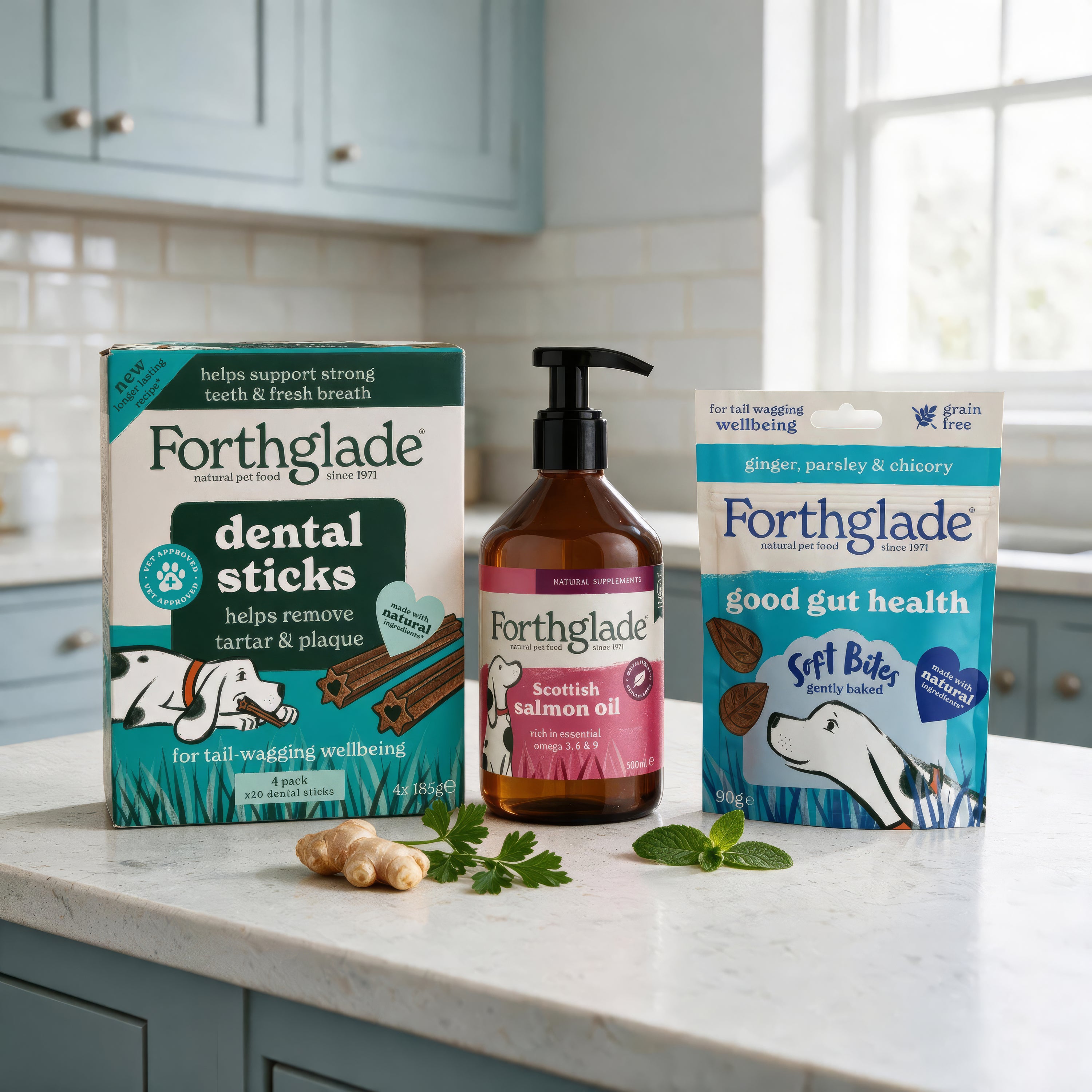 Wellbeing Essentials Dog Treats & Supplements Bundle