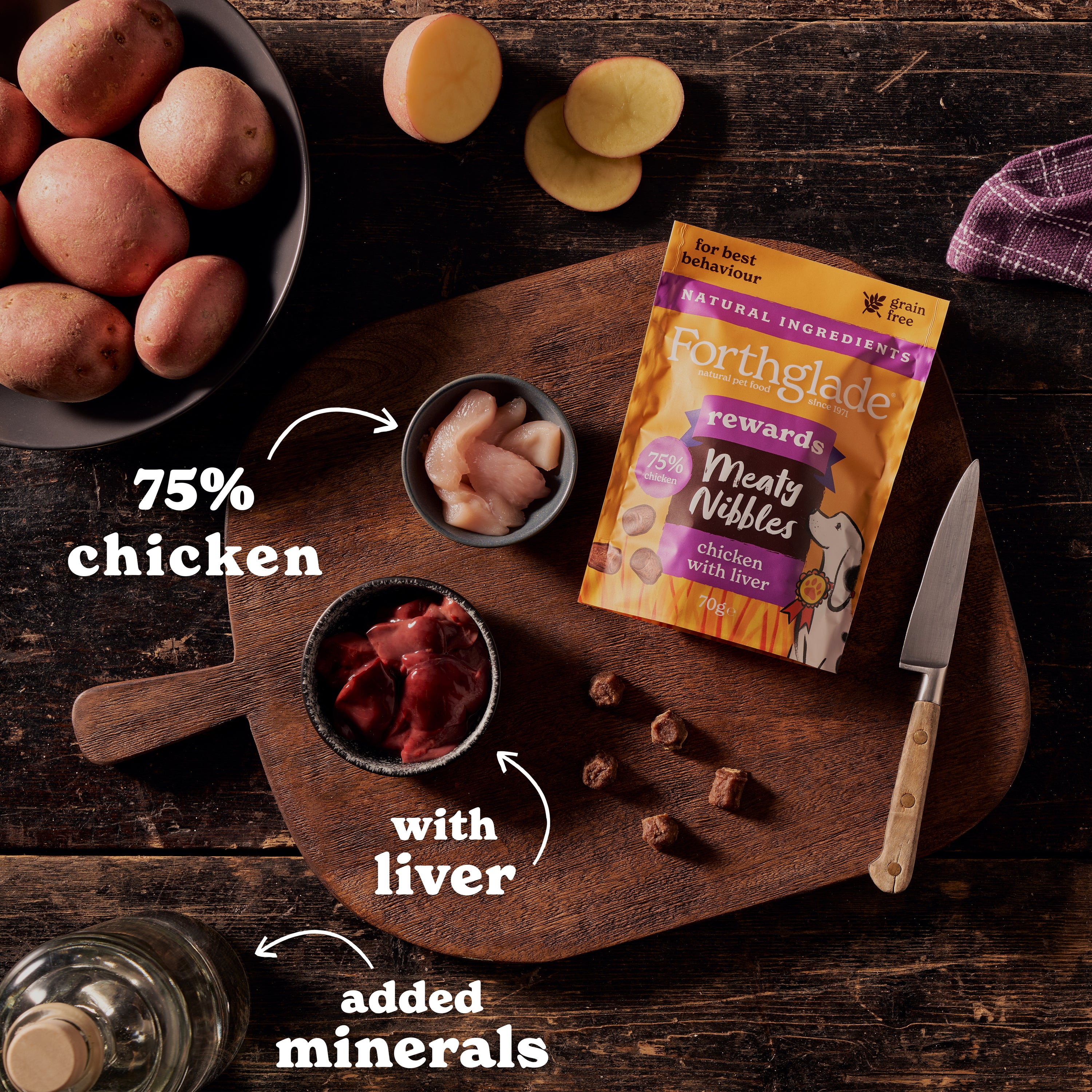 Meaty Nibbles Chicken & Liver Dog Treats