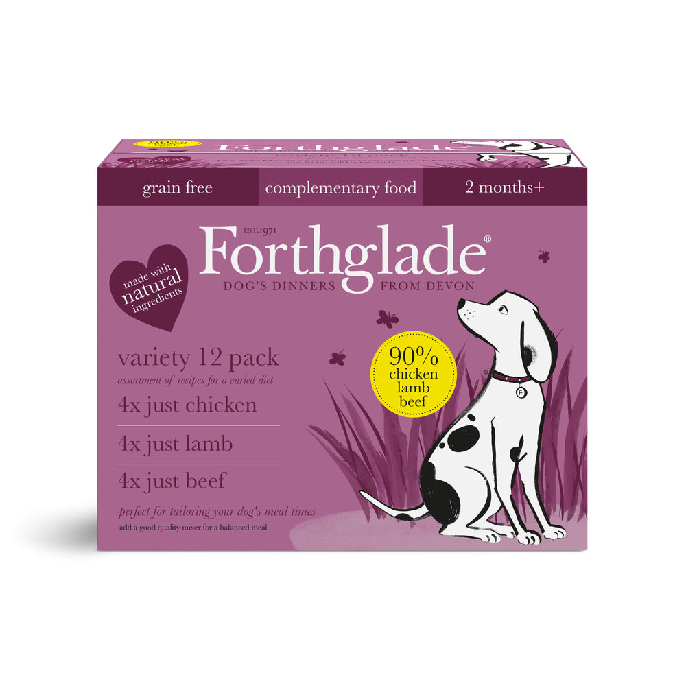 Just Chicken, Lamb & Beef Wet Dog Food Variety Pack