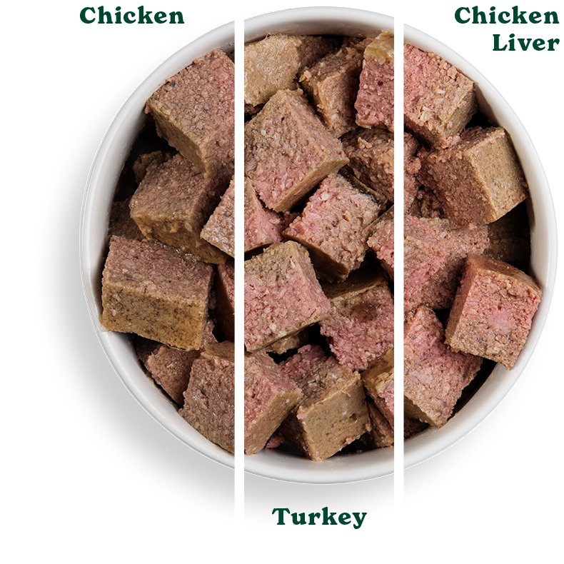 Just 12x395g VP ADT Chicken Turkey ChickenLiver Split Bowls 790px