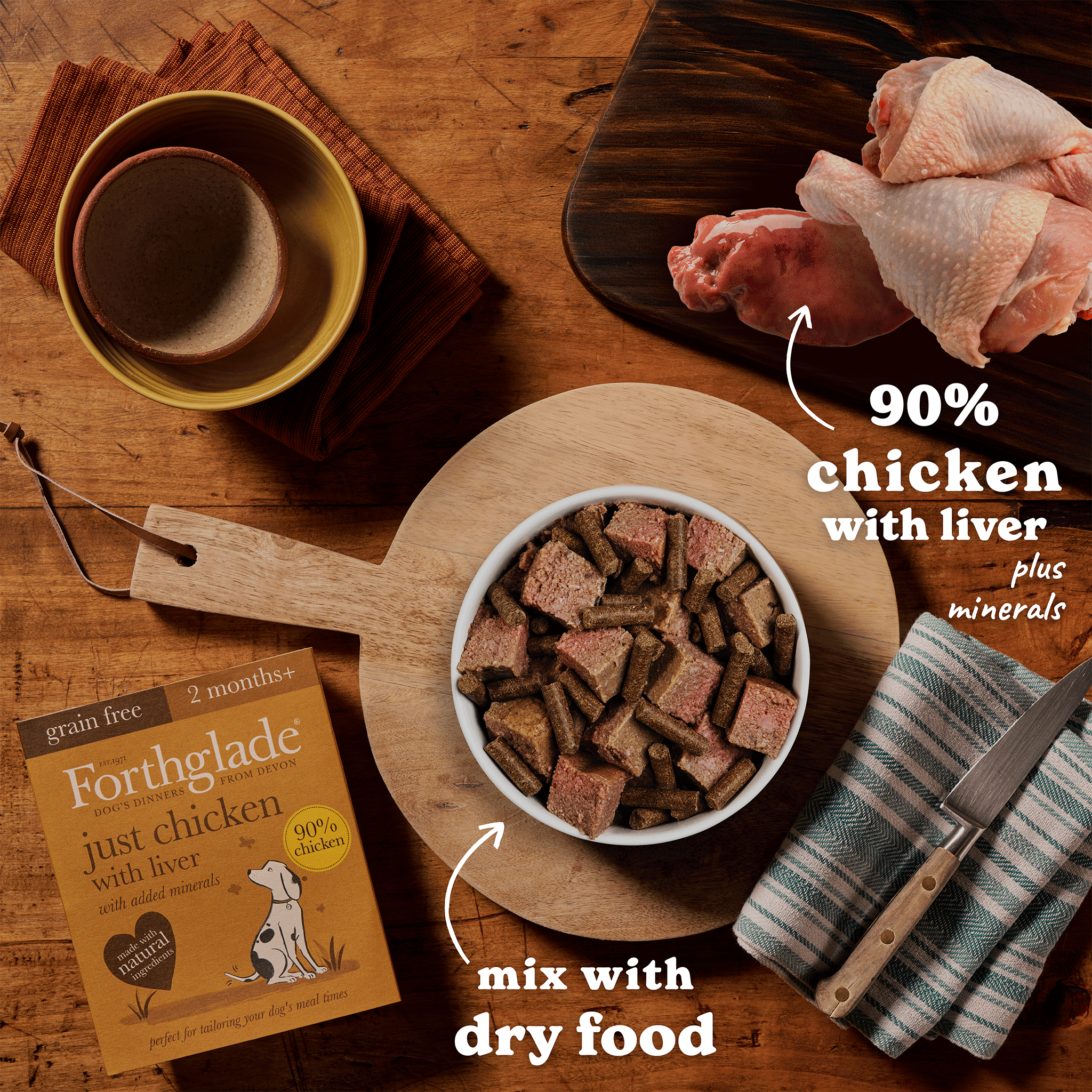 Just Chicken, Liver & Turkey Wet Dog Food Variety Pack