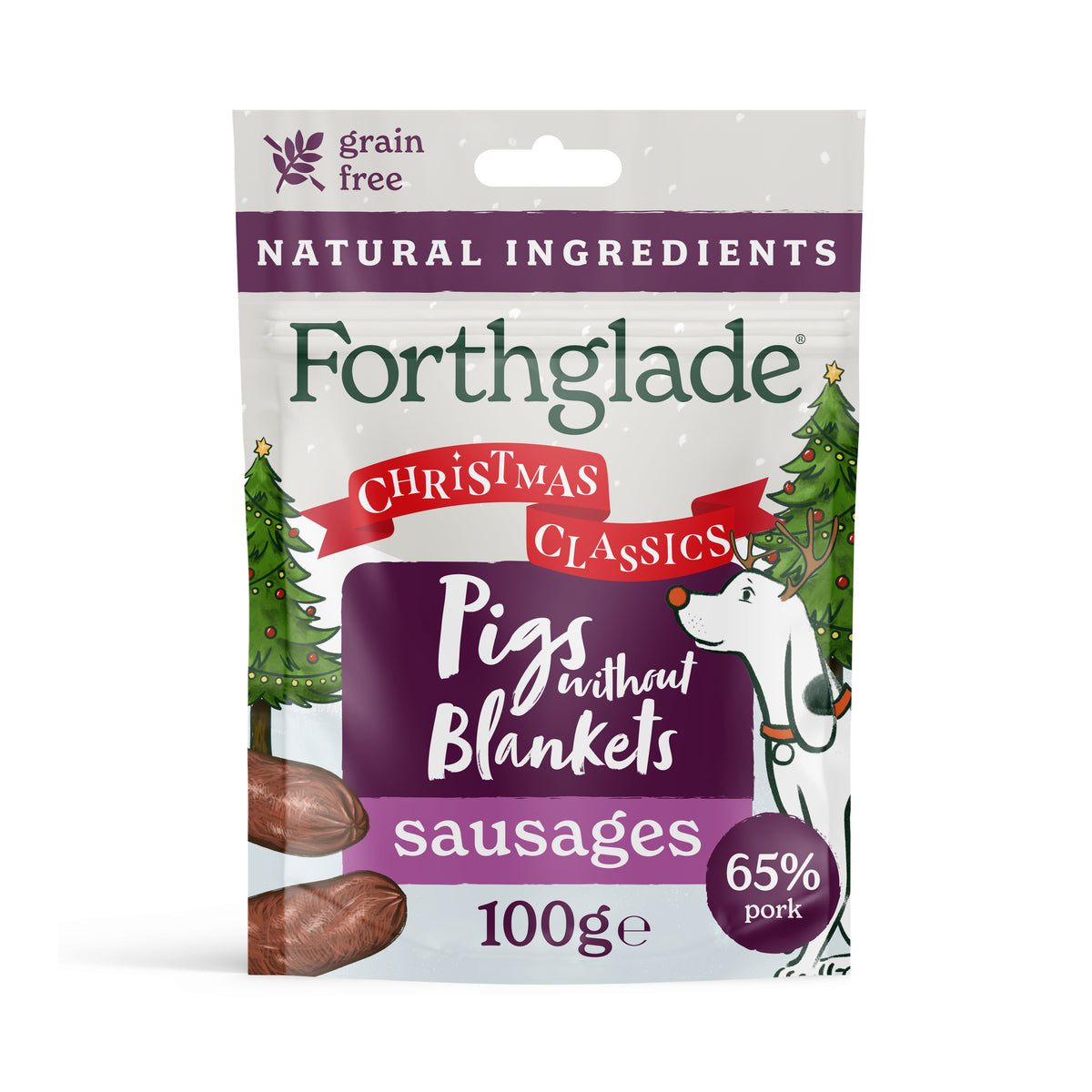 Meaty Sausages Christmas Special Pork & Apple Dog Treats