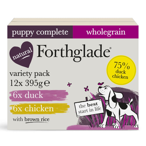 Puppy Duck & Chicken With Brown Rice Wet Dog Food Variety Pack