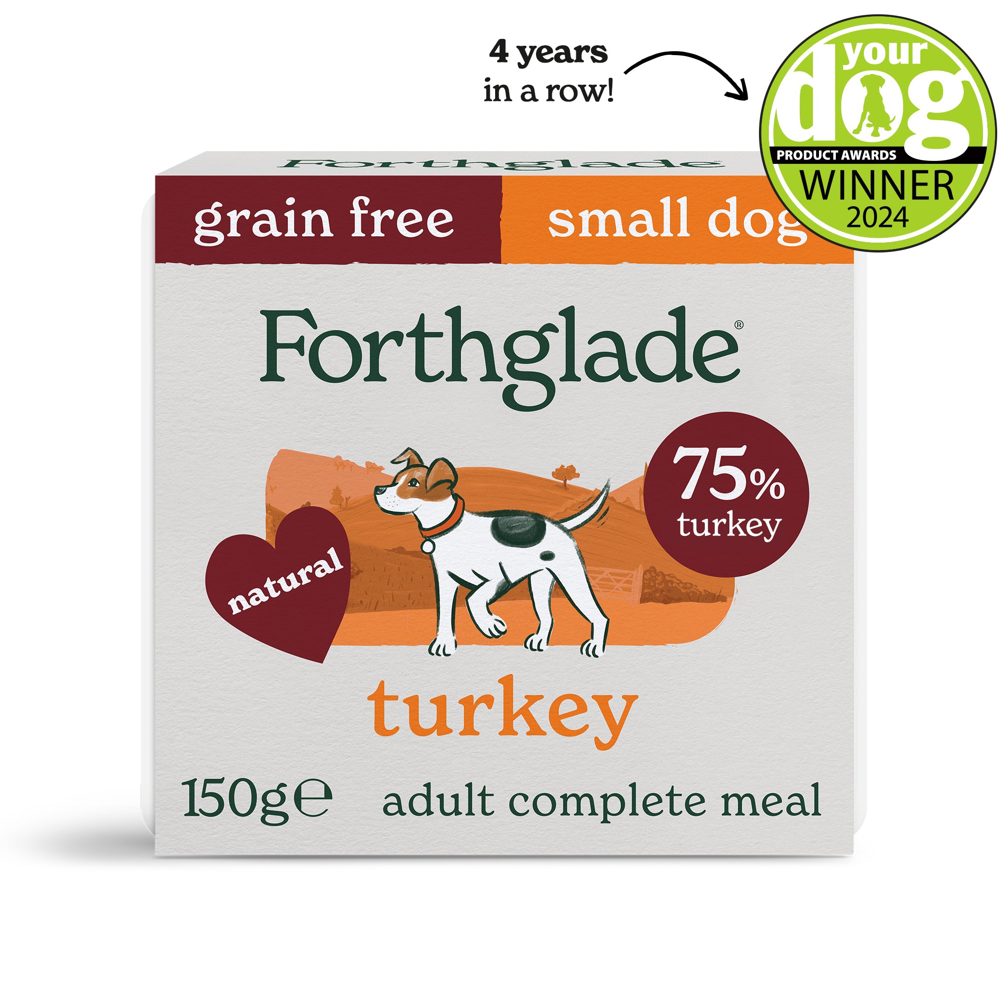 Grain Free Turkey Dog Food for Small Dogs Forthglade