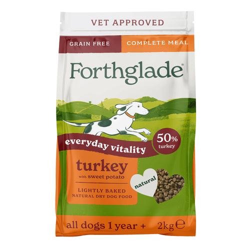 2kg Lightly Baked Turkey Dry Dog Food
