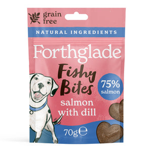 Fishy Bites Salmon & Dill Dog Treats (1 x 70g)