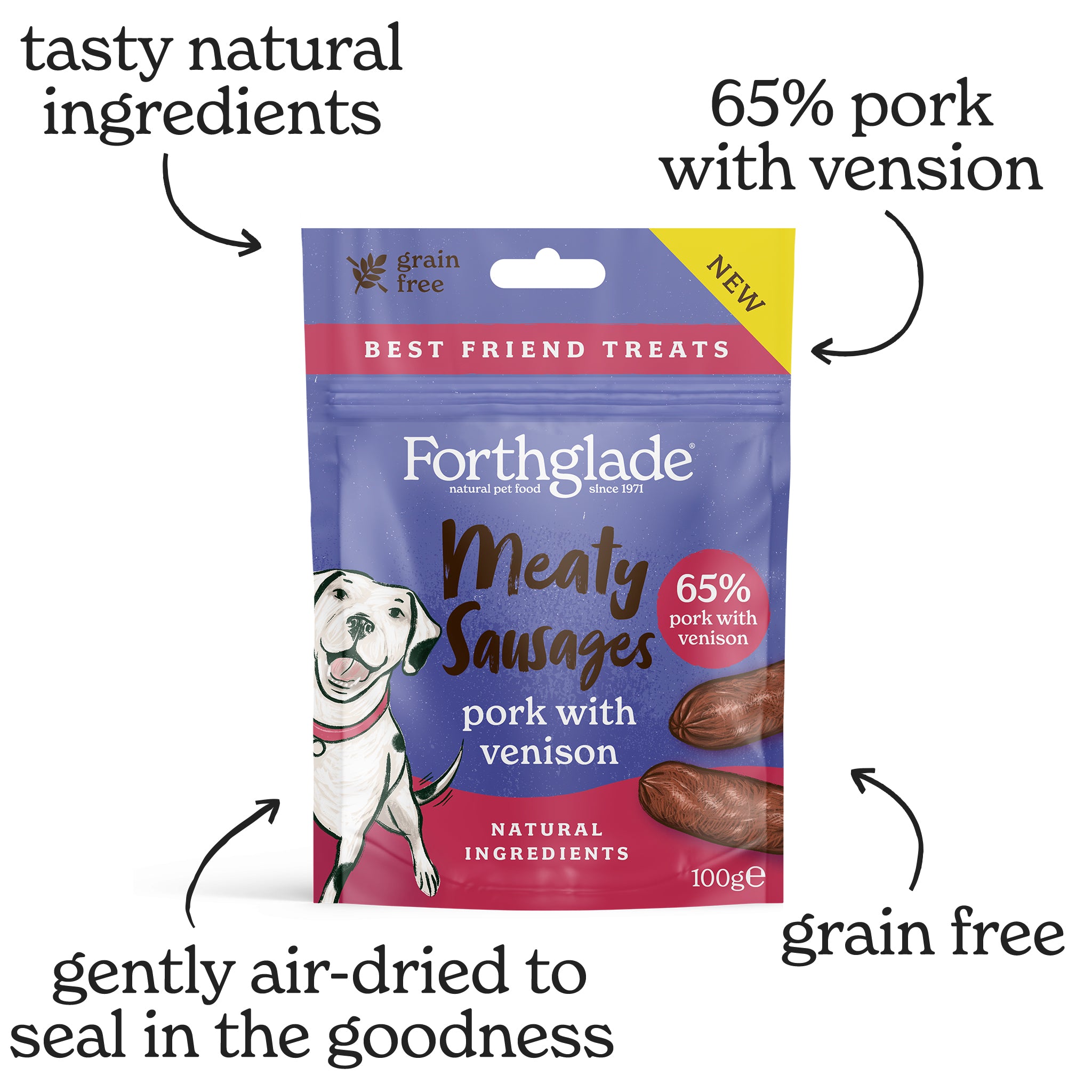 Meaty dog shop treats