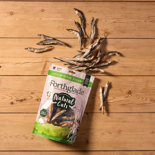 Natural Cuts Air Dried Capelin Treats - Fishy Dog Treats