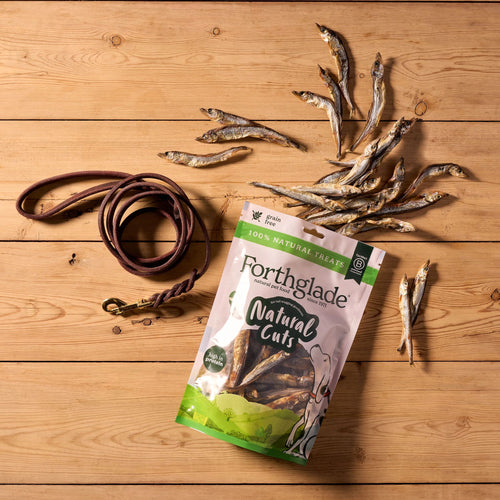Natural Cuts Air Dried Capelin Treats - Fishy Dog Treats