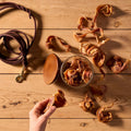Natural Cuts Air Dried Pigs Ear Strips - Meaty Dog Treats