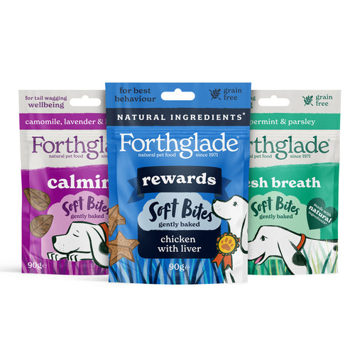 Soft Bites Fresh Breath, Training, Calming Dog Treats Forthglade
