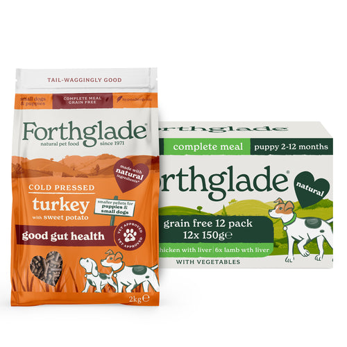 Puppy Wet Dry Food Intro Bundle Small Breeds Forthglade